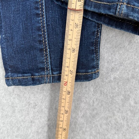 Express Womens Denim Perfect Ankle Skinny Jean Size 2 Dark Wash Center Seam NEW - Picture 15 of 15